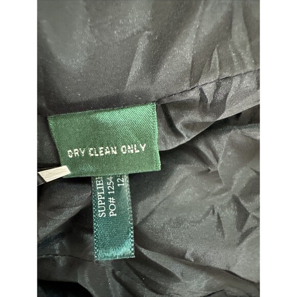 Lauren Ralph Lauren Jacket Womens Small Gray Herringbone Moto Biker Wool Blend - Picture 14 of 14